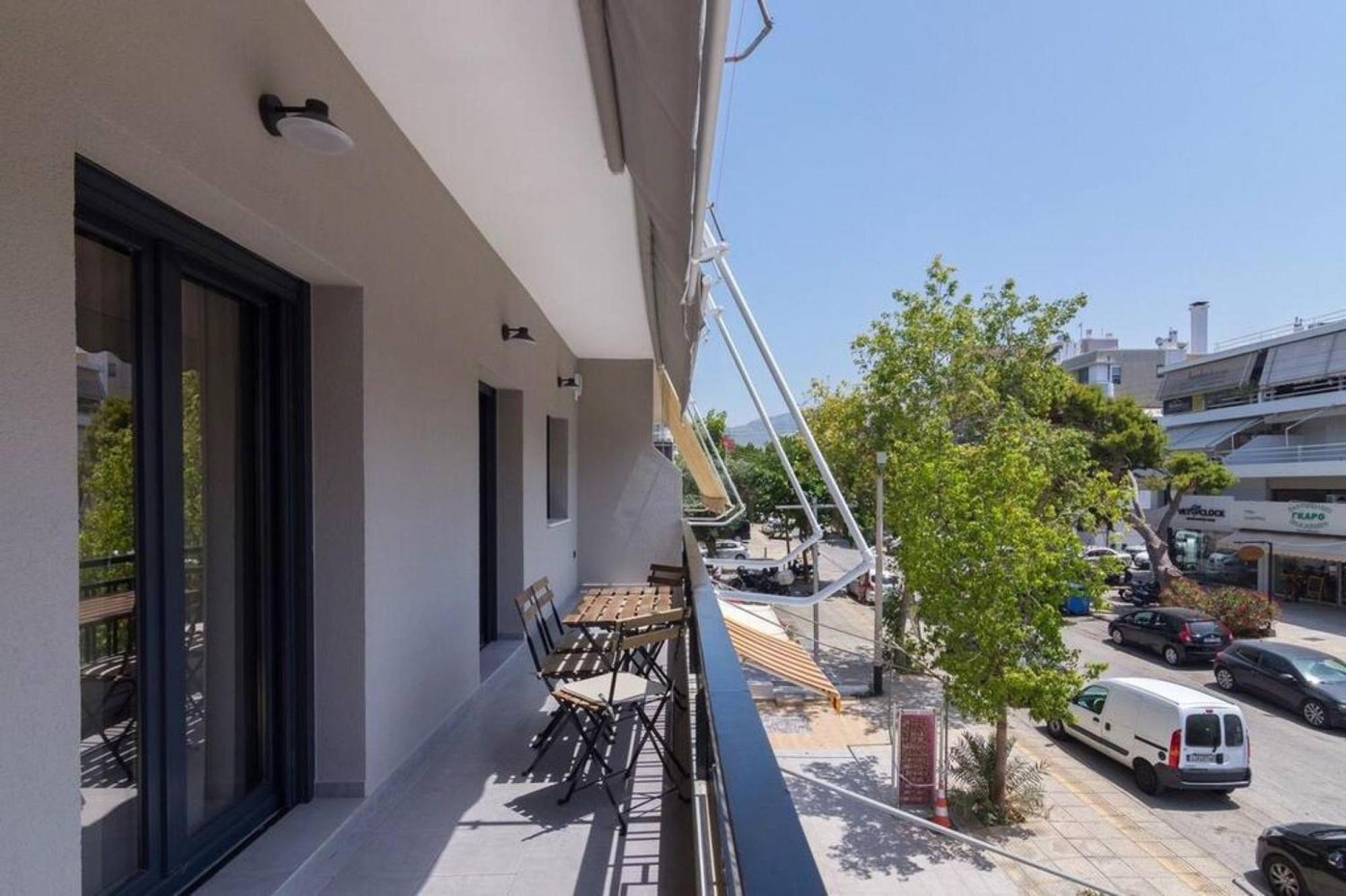 Ferienwohnung Blue Pearl At Glufada Sea Side Athen Exterior foto